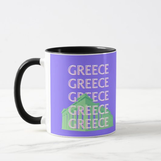 Griekenland, Athene Travel Art Mok (Links)