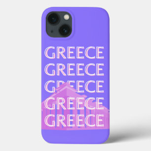 Griekenland, Athene Travel Art, Retro Travel Art Case-Mate iPhone Case