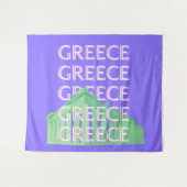 Griekenland, Athene Travel Art Wandkleed (Voorkant (horizontaal))
