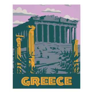 Griekenland Athens Poster Travel,