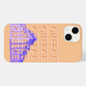 Griekenland, Athens Travel Art, Sinaasappel Case-Mate iPhone Case (Achterkant (horizontaal))