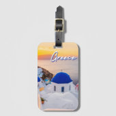 Griekenland Bagagelabel (Voorkant (verticaal))