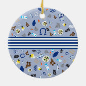 Griekenland: beroemde artikelen uit het land keramisch ornament (Achterkant)