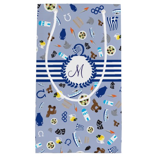 Griekenland: beroemde artikelen uit het land klein cadeauzakje (Voorkant)