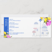 Griekenland Bestemming verjaardag opslaan van de d Kaart (Achterkant)