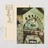  Griekenland, binnen een Grieks Taverna Briefkaart (Voorkant / Achterkant)