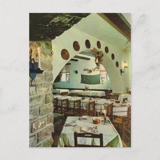  Griekenland, binnen een Grieks Taverna Briefkaart (Voorkant)