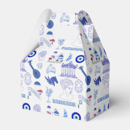 Griekenland Blauw en Wit Bedankdoosjes