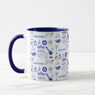 Griekenland Blauw en Wit Mok