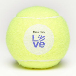 Griekenland Blauw LOVE Hart Vlag Gepersonaliseerd  Tennisballen