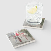 Griekenland Blauwe Deurreeks 9 Stenen Onderzetter (Zijkant)