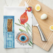 Griekenland Breeze Keuken Handdoek (Quarter Fold)