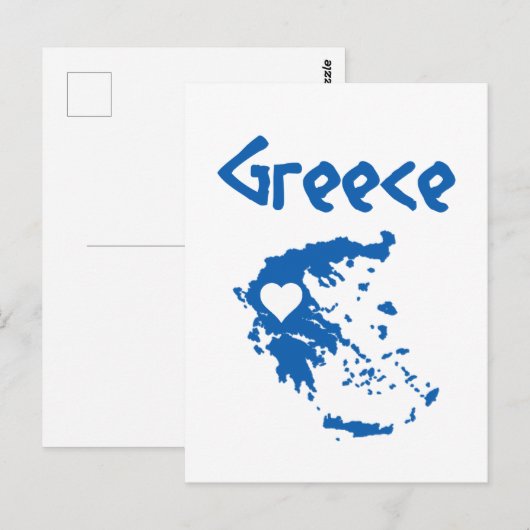 Griekenland Briefkaart (Voorkant / Achterkant)