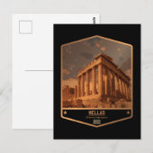 Griekenland Briefkaart (Voorkant / Achterkant)