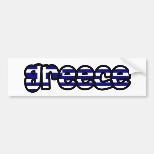 Griekenland Bumpersticker (Voorkant)