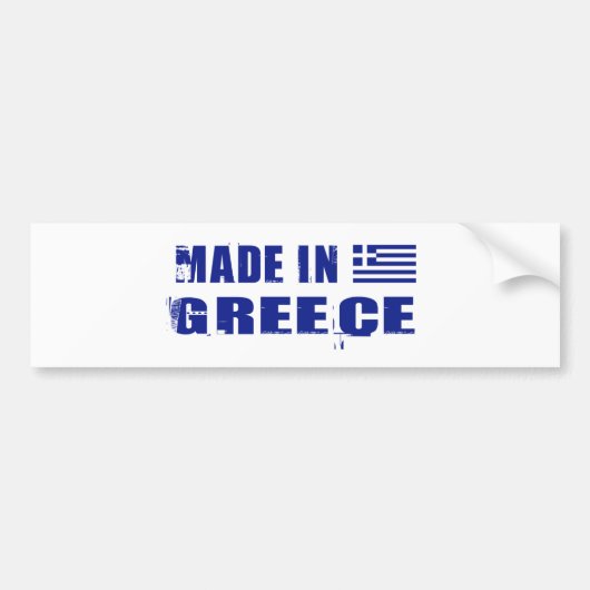 GRIEKENLAND BUMPERSTICKER (Voorkant)