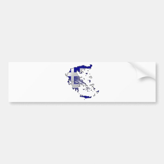 Griekenland Bumpersticker (Voorkant)