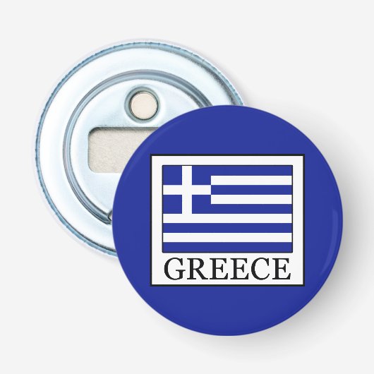 Griekenland Button Flesopener (Voorkant)