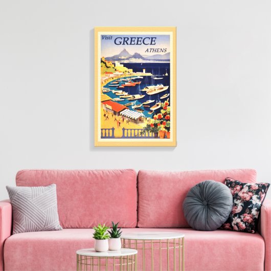 Griekenland  canvas afdruk (Insitu (Woonkamer))