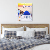 Griekenland Canvas Afdruk (Insitu (Slaapkamer))