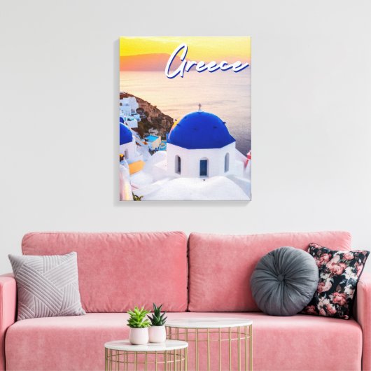 Griekenland Canvas Afdruk (Insitu (Woonkamer))