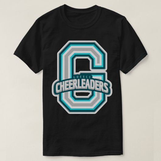 Griekenland Cheerleader T-shirt (Design voorkant)