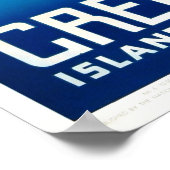  Griekenland Corfu Island Travel Poster (Hoek)