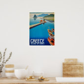 Griekenland Corfu Island Travel Poster (Keuken)