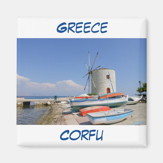 Griekenland Corfu Magnet (Voorkant)
