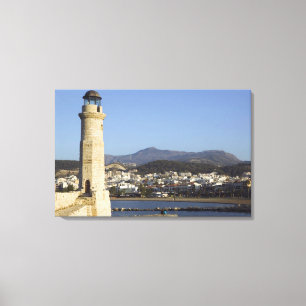 GRIEKENLAND, CRETA, Provincie Rethymno, Rethymno: Canvas Afdruk