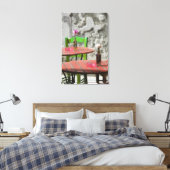 GRIEKENLAND, CRETE, provincie Hania, Hania: kleurr Canvas Afdruk (Insitu (Slaapkamer))