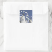 GRIEKENLAND, CRETE, provincie Iraklio, Ano Kera: 2 Vierkante Sticker (Tas)