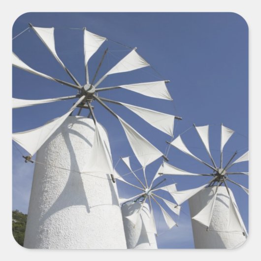 GRIEKENLAND, CRETE, provincie Iraklio, Ano Kera: 2 Vierkante Sticker (Voorkant)