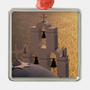 Griekenland, Cycladen, Santorini, Thira, Metalen Ornament