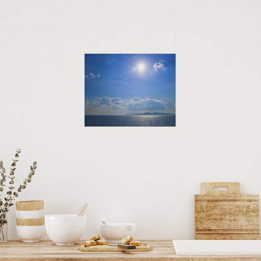 Griekenland, de Cycladen, de Egeïsche Zee Poster (Keuken)