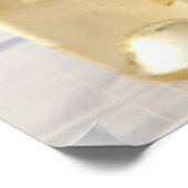 Griekenland, de Cycladen, Mykonos, wijn op tafel Poster (Hoek)