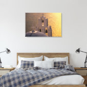 Griekenland, de Cycladen, Santorini, Thira, Canvas Afdruk (Insitu (Slaapkamer))