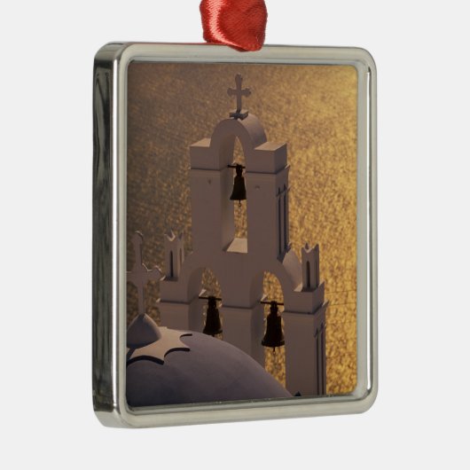 Griekenland, de Cycladen, Santorini, Thira, Metalen Ornament (Rechts)