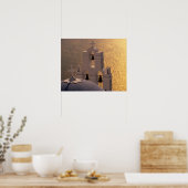 Griekenland, de Cycladen, Santorini, Thira, Poster (Keuken)