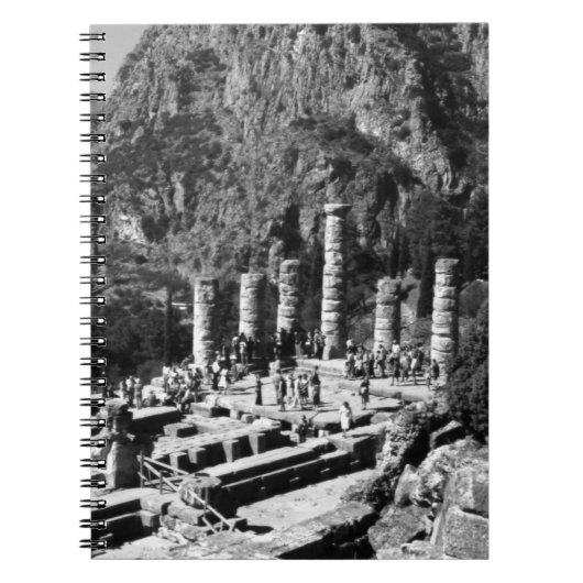 Griekenland Delphi Apollo Temple 1970 Notitieboek (Voorkant)