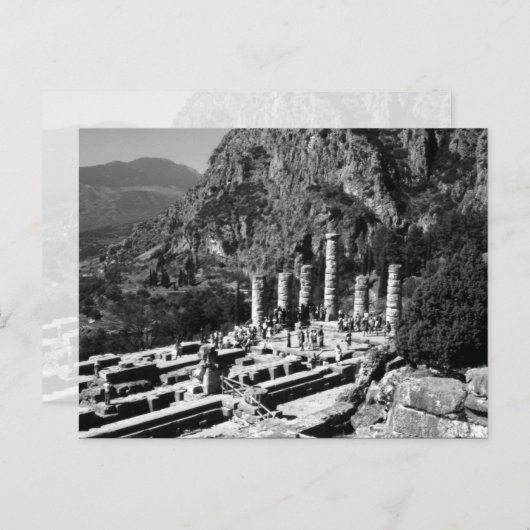  Griekenland Delphi Apollo Temple Briefkaart (Voorkant / Achterkant)