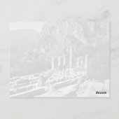 Griekenland Delphi Apollo Temple Briefkaart (Achterkant)
