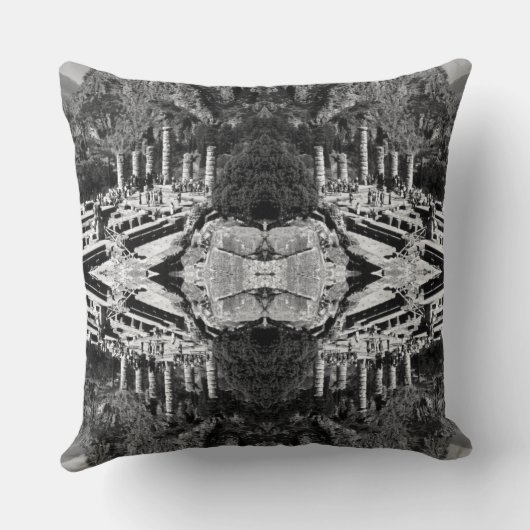  Griekenland Delphi Apollo Temple Canvas Afdrukken Kussen (Achterkant)