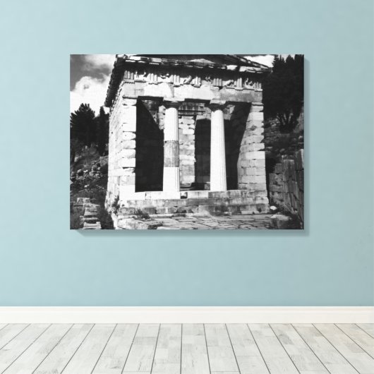  Griekenland Delphi Atheniaans ministerie van Fina Canvas Afdruk (Insitu (Houten vloer))