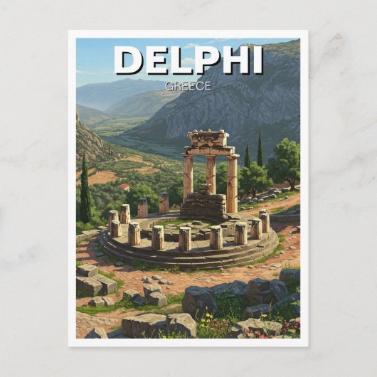 Griekenland Delphi Reizen Briefkaart (Voorkant)
