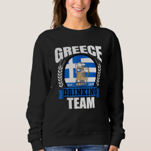 Griekenland Drinkteam Griekse Vlag Bier Feest Grie Trui