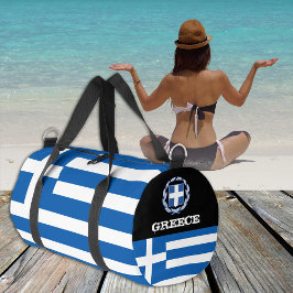 Griekenland duffle, Griekse vlag fitness / sport Plunjezak