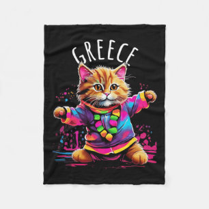Griekenland Eigenzinnige Grappige Schattigee Kleur Fleece Deken