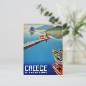  Griekenland eiland Corfu Travel Briefkaart (Staand voorkant)
