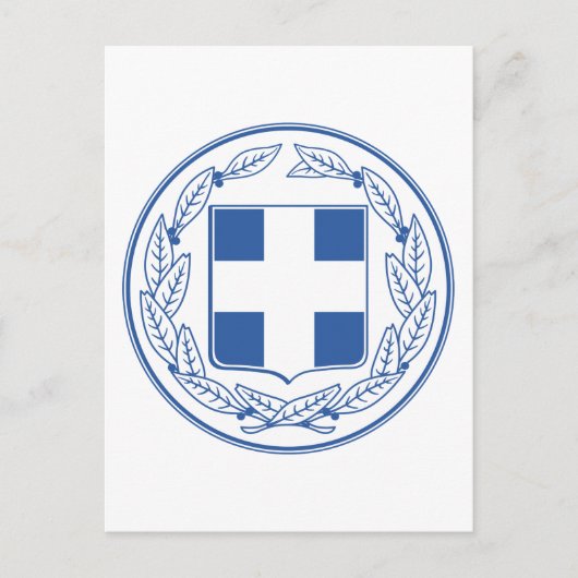 griekenland embleem briefkaart (Voorkant)